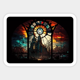 Stained Glass Tristram Cathedral Sticker